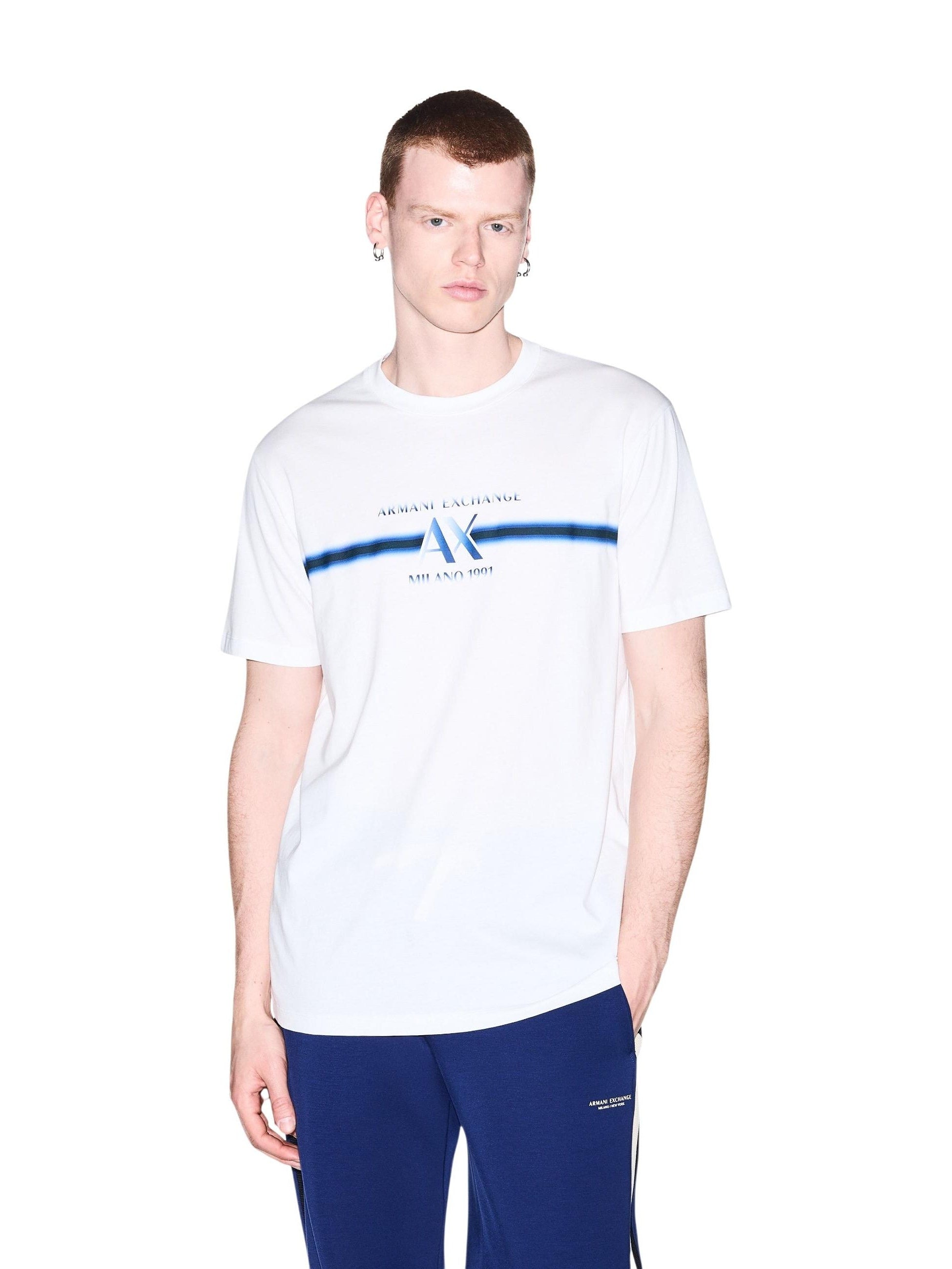 Armani Exchange · Тениска · Бял | DontMiss.bg