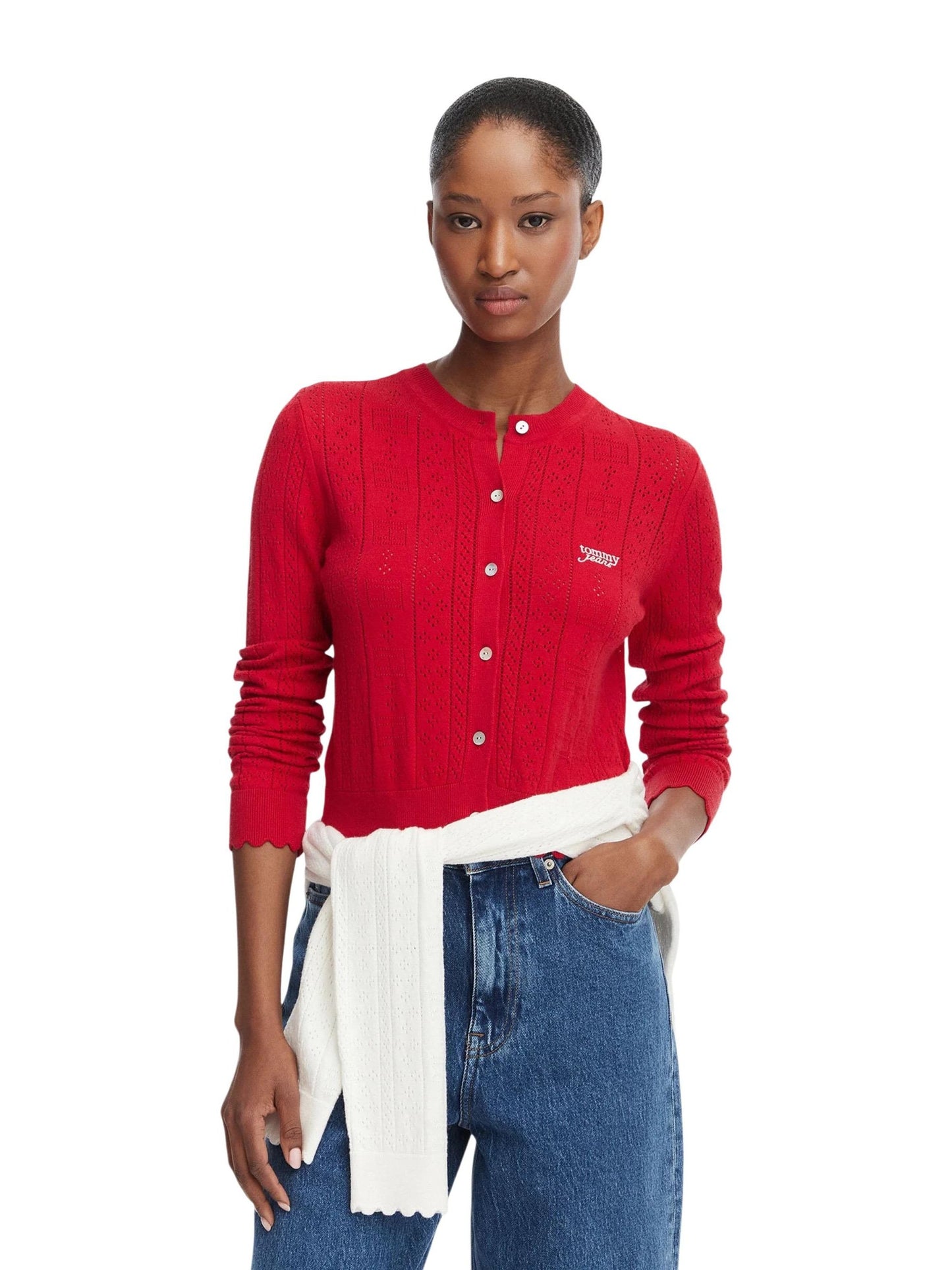 Tommy Hilfiger Jeans · Жилетка · Червен | DontMiss.bg