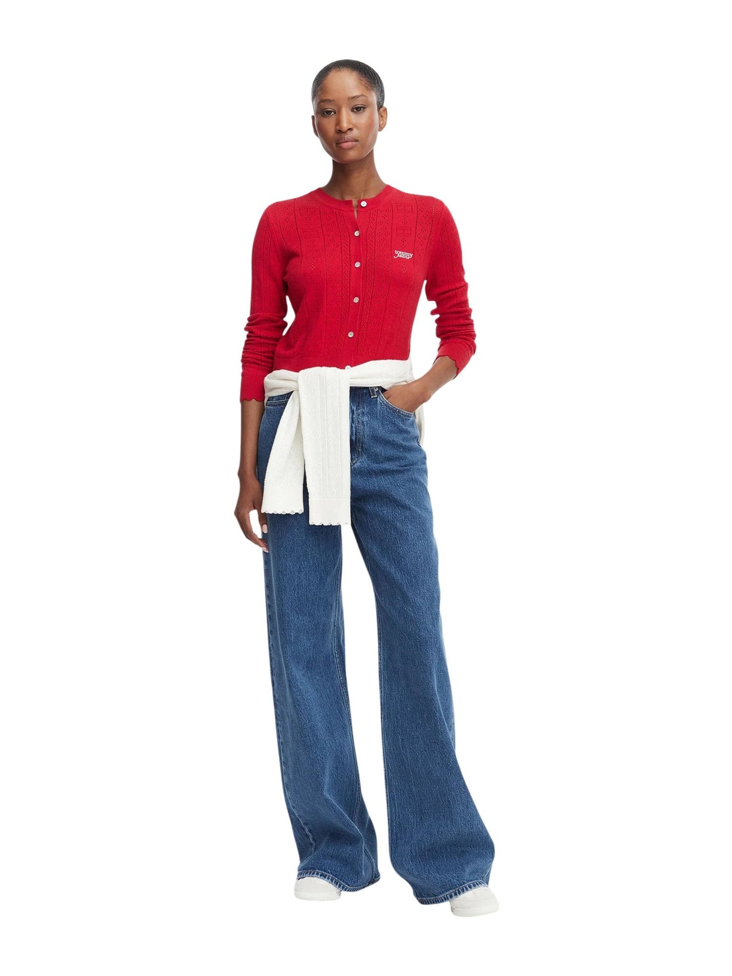 Tommy Hilfiger Jeans · Жилетка · Червен | DontMiss.bg
