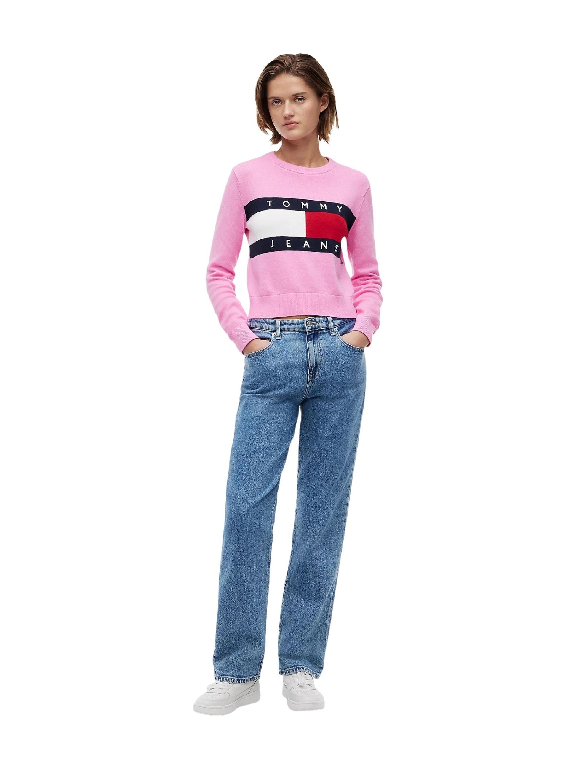 Tommy Hilfiger Jeans · Пуловер · Розов | DontMiss.bg