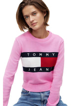 Tommy Hilfiger Jeans · Пуловер · Розов | DontMiss.bg