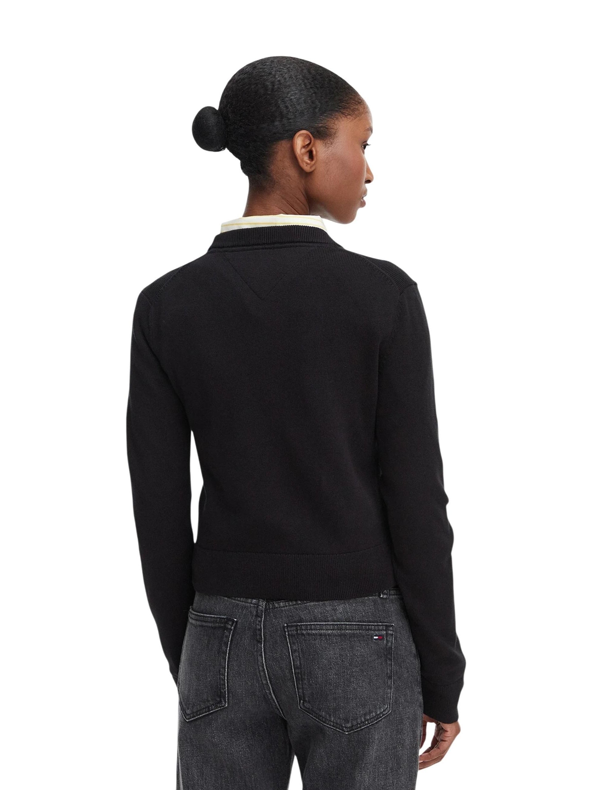 Tommy Hilfiger Jeans · Пуловер · Черен | DontMiss.bg