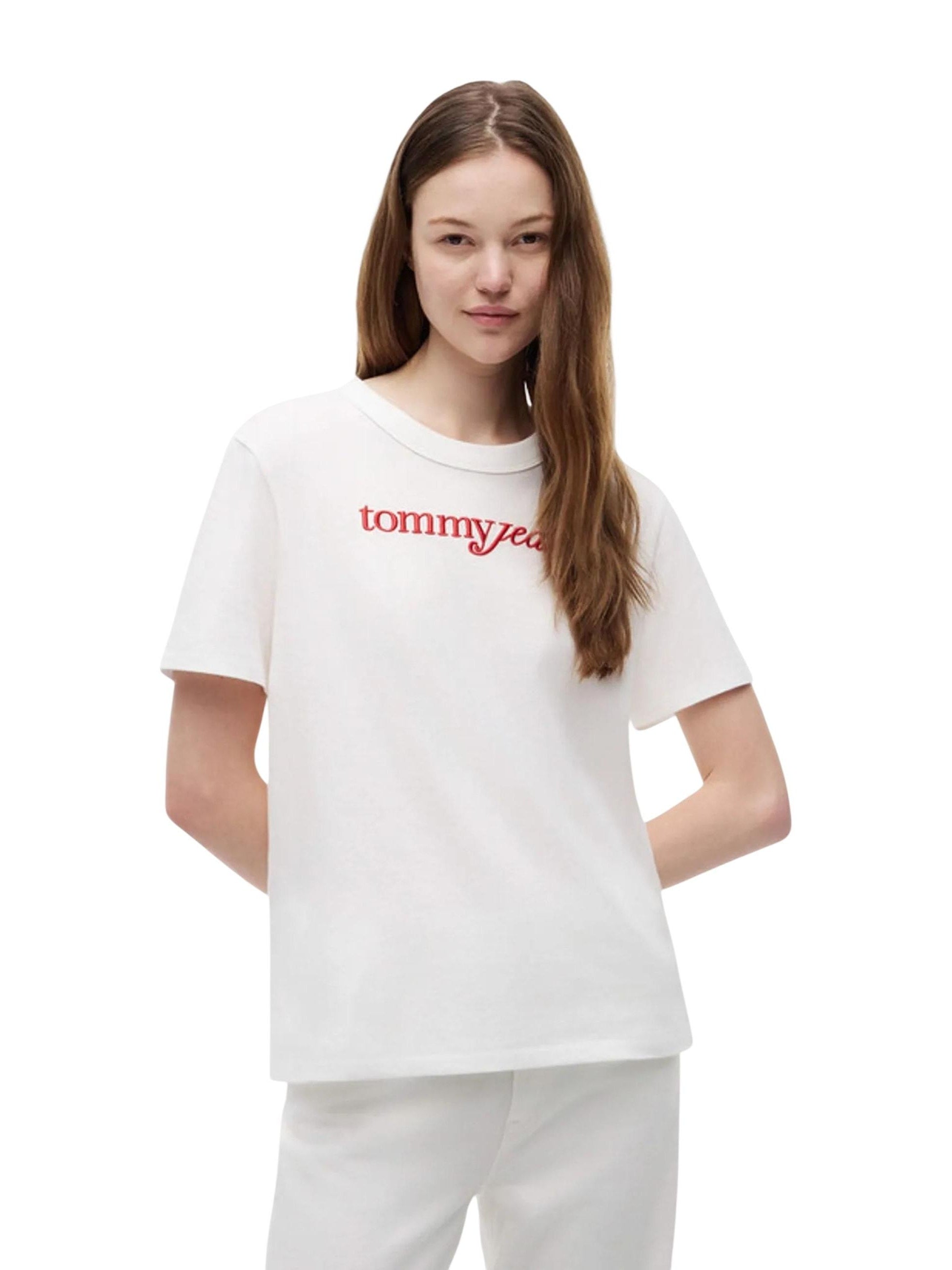 Tommy Hilfiger Jeans · Тениска · Бял | DontMiss.bg