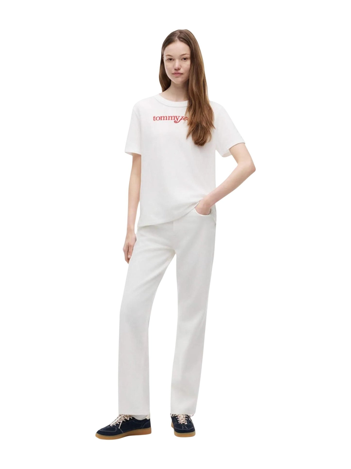 Tommy Hilfiger Jeans · Тениска · Бял | DontMiss.bg