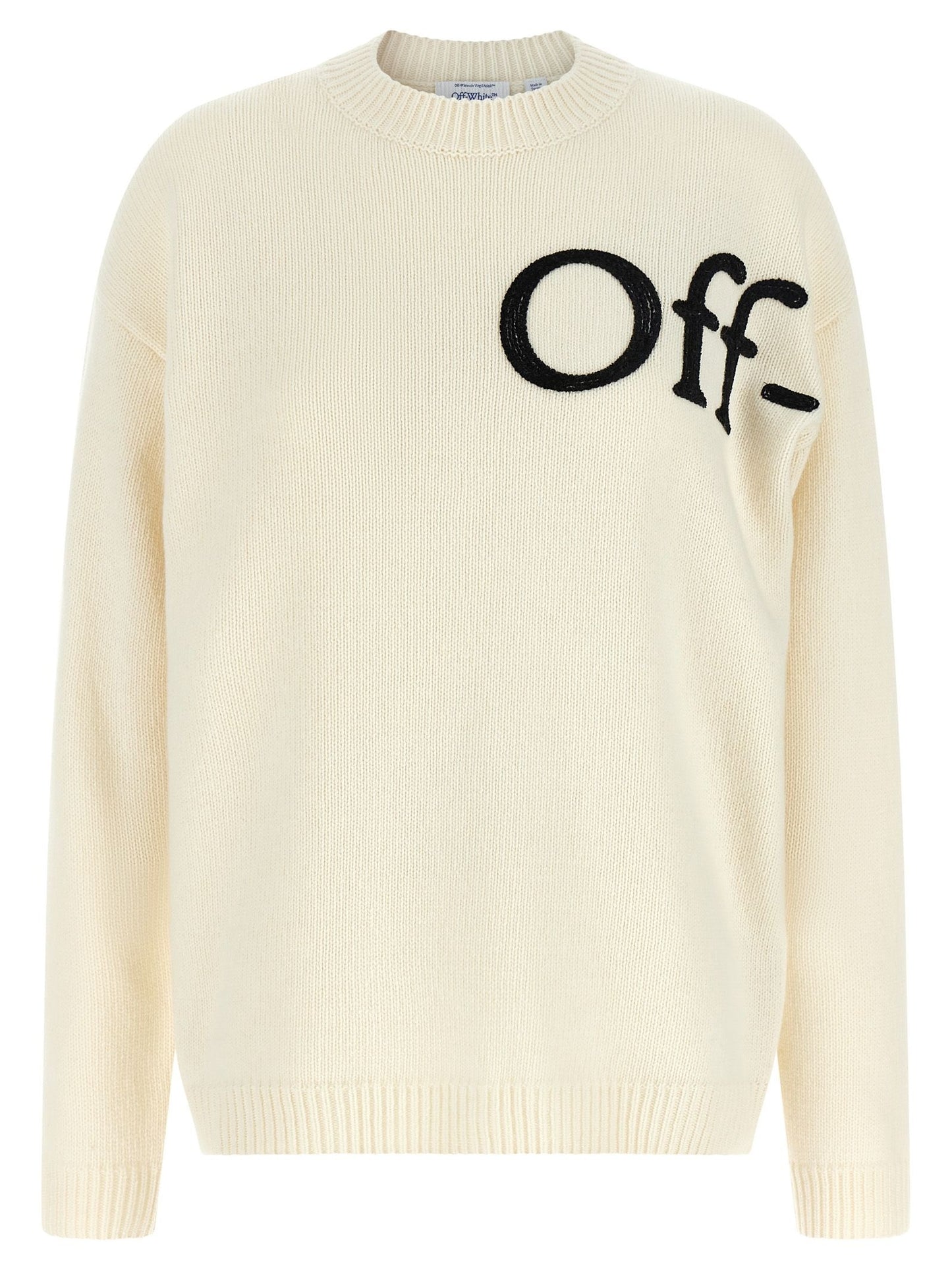 Off-White · Пуловер · White/Black | DontMiss.bg
