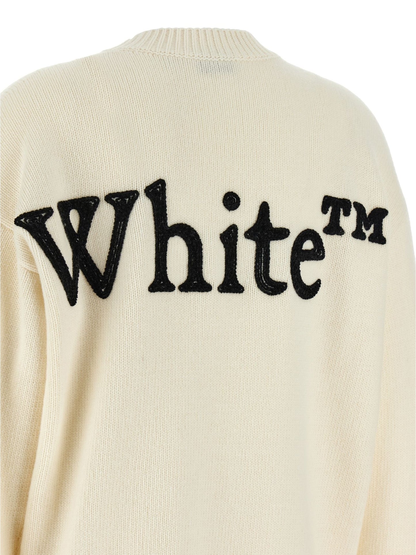 Off-White · Пуловер · White/Black | DontMiss.bg